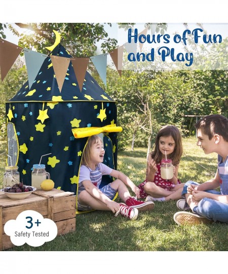 Play Tent for Boys with Star Lights and Storage Carrying Bag Pop Up Play Tent House for Kids Toddlers Indoor and Outdoor Use ...