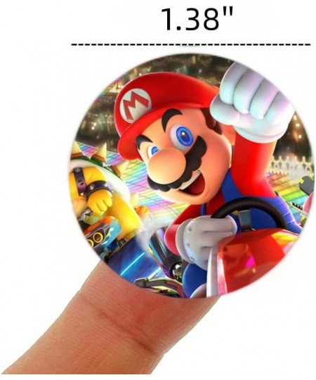 120 Pcs Super Great Mario Stickers Birthday Party Supplies for Kids Anime Cartoon S-uper Mario Stickers $16.51 - Kids' Stickers