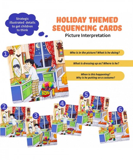 Holiday Story Cards Sequence Game Storytelling and Sequence Cards Set Speech Therapy and Autism Game ABA Therapy Materials SE...