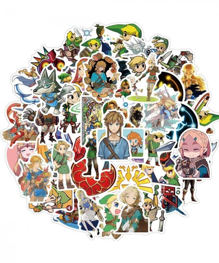 50PCS Japanese Cartoon Anime Game The Legend of Zelda Stickers for Laptop Water Bottle Luggage Snowboard Bicycle Skateboard D...