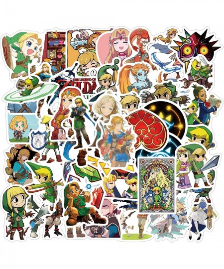 50PCS Japanese Cartoon Anime Game The Legend of Zelda Stickers for Laptop Water Bottle Luggage Snowboard Bicycle Skateboard D...