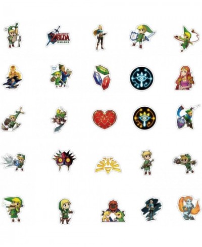 50PCS Japanese Cartoon Anime Game The Legend of Zelda Stickers for Laptop Water Bottle Luggage Snowboard Bicycle Skateboard D...