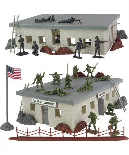 BMC WW2 Secret Stronghold - 36pc Plastic Army Men German Bunker Playset $76.56 - Play Figure Playsets