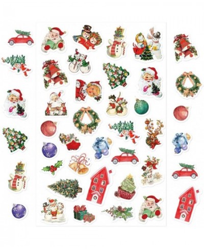 Vintage Christmas Stickers 10 Sheets 300 Pcs Happy Holiday Sticker Sheets for Kids Party Home Classroom Decoration $15.25 - K...