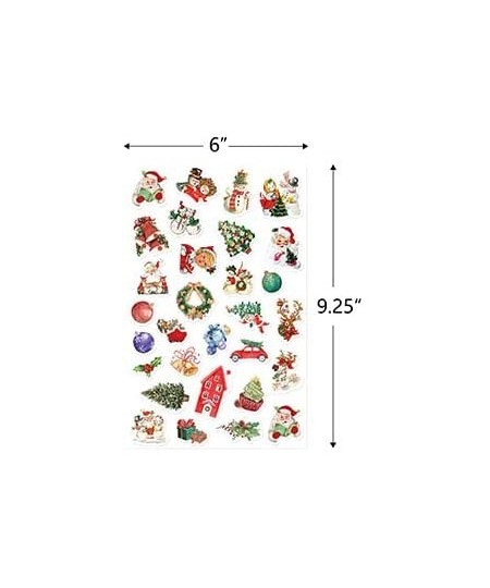 Vintage Christmas Stickers 10 Sheets 300 Pcs Happy Holiday Sticker Sheets for Kids Party Home Classroom Decoration $15.25 - K...