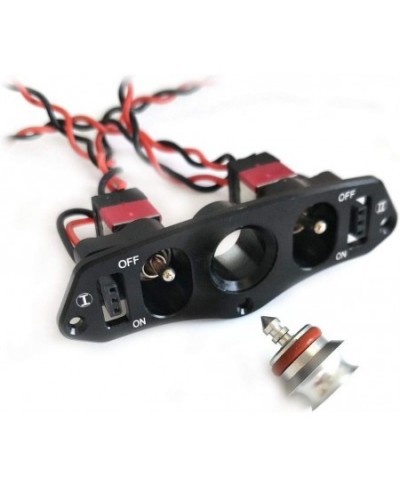 Heavy Duty Metal CNC Alloy Dual Power Switch w/ Fuel Dot for RC Model $64.26 - Remote & App Controlled Vehicles