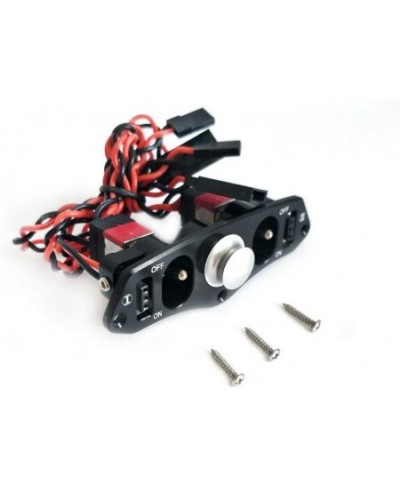 Heavy Duty Metal CNC Alloy Dual Power Switch w/ Fuel Dot for RC Model $64.26 - Remote & App Controlled Vehicles