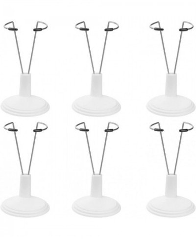 6Pcs Doll Stands Display Holder Doll Bracket Support Teddy Bear Stand for Doll-White $16.38 - Dolls