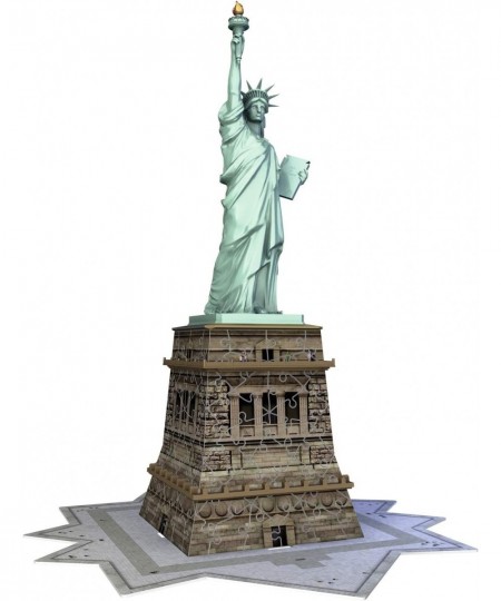 Statue of Liberty 108 Piece 3D Jigsaw Puzzle for Kids and Adults - Easy Click Technology Means Pieces Fit Together Perfectly ...