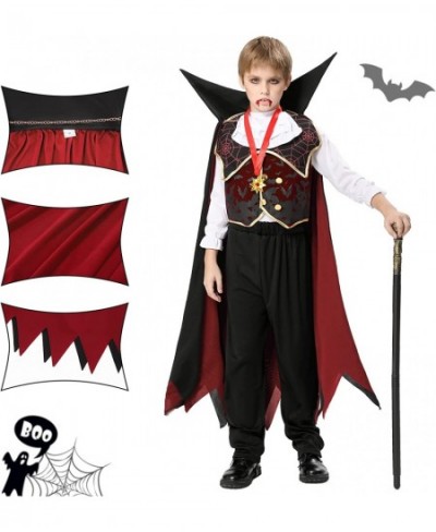 Halloween Gothic Vampire Costume Deluxe Set for Boys Kids Dracula Costume for Halloween Dress Up Party $34.39 - Kids' Costumes