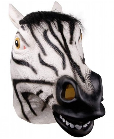 Waylike Halloween Zebra Mask Latex Animal Mask For Costume Party Cosplay $30.44 - Kids' Dress-Up Accessories