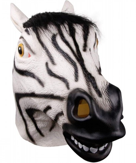 Waylike Halloween Zebra Mask Latex Animal Mask For Costume Party Cosplay $30.44 - Kids' Dress-Up Accessories