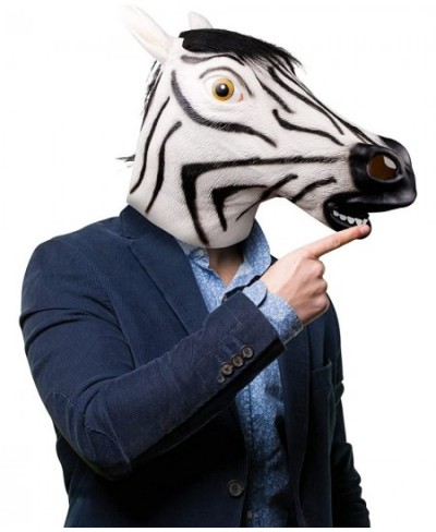 Waylike Halloween Zebra Mask Latex Animal Mask For Costume Party Cosplay $30.44 - Kids' Dress-Up Accessories