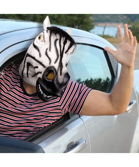 Waylike Halloween Zebra Mask Latex Animal Mask For Costume Party Cosplay $30.44 - Kids' Dress-Up Accessories