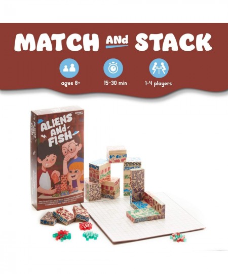 Aliens and Fish Matching and Block Stacking Game for Kids and Adults $43.11 - Stacking Games