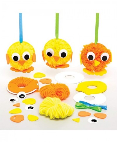 AT440 Easter Chick Pom Pom Kits - Pack of 4 Creative Easter Art and Craft Supplies for Kids to Make and Decorate $22.08 - Cra...