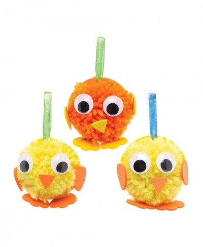 AT440 Easter Chick Pom Pom Kits - Pack of 4 Creative Easter Art and Craft Supplies for Kids to Make and Decorate $22.08 - Cra...