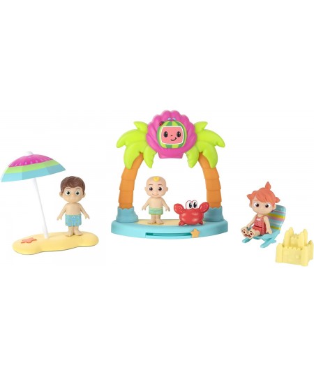 Family Beach Time Fun Playset - Features JJ Tomtom & YoYo with Sandcastle Umbrella Beach Chair Towel Beach Playset $31.85 - P...