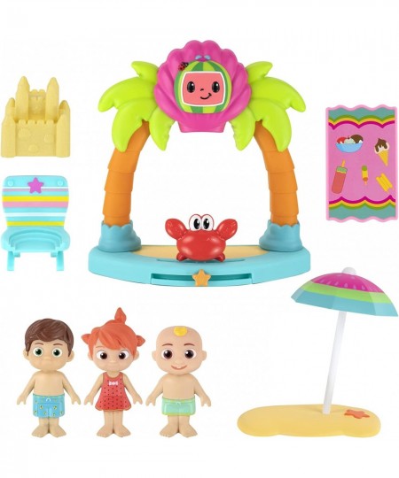 Family Beach Time Fun Playset - Features JJ Tomtom & YoYo with Sandcastle Umbrella Beach Chair Towel Beach Playset $31.85 - P...