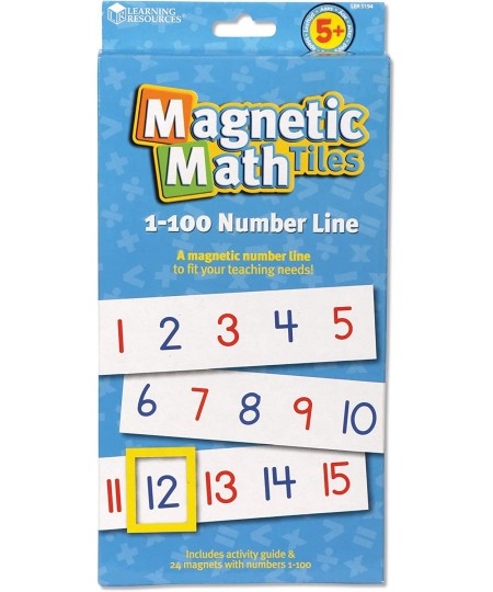 Magnetic Number Line 1-100 20 Magnets Classroom Accessories Teacher Aids Sets of 5 Magnets Ages 3+ (LER5194) $33.59 - Early D...