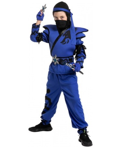 Kids Birdy Blue Ninja Costume with Accessories for Boys Halloween Costume Themed Parties $35.04 - Kids' Costumes