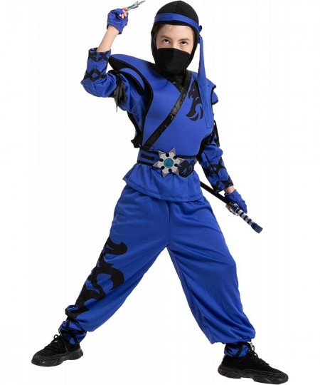 Kids Birdy Blue Ninja Costume with Accessories for Boys Halloween Costume Themed Parties $35.04 - Kids' Costumes