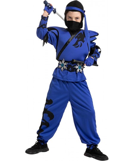 Kids Birdy Blue Ninja Costume with Accessories for Boys Halloween Costume Themed Parties $35.04 - Kids' Costumes