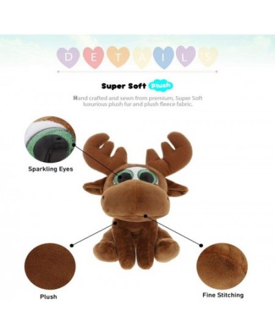 Sparkling Big Eye Plush Stuffed Animal Teddy Bear - Cute Soft Woodland Security Toy Pal - Furry Plushie Cuddle Buddy Bedtime ...