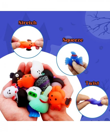 28PCS Halloween Mochi Squishy Toys Halloween Party Favors Pack Squishy Toys Gifts for Kids Boys Girls Birthday Party Gift Cla...