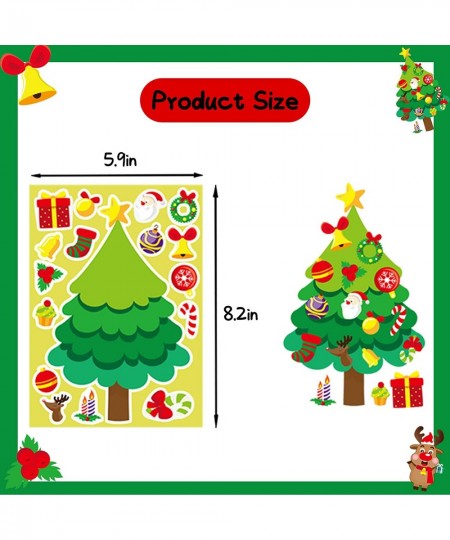 24 PCS Christmas Stickers for Kids Christmas Party Favors for Kids DIY Make A Face Stickers for Christmas Party Games $16.15 ...