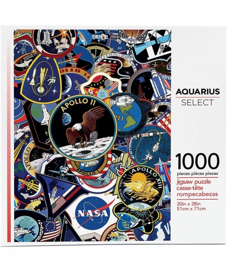 NASA Mission Patches Puzzle (1000 Piece Jigsaw Puzzle) - Glare Free - Precision Fit - Officially Licensed NASA Merchandise & ...