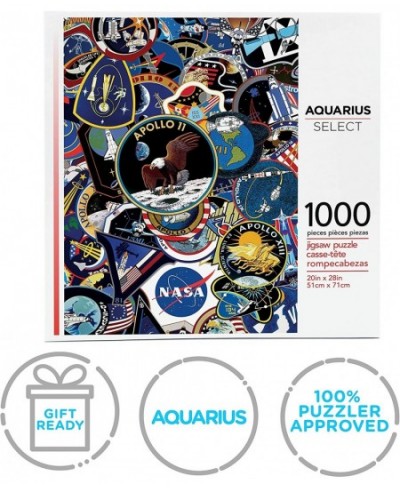 NASA Mission Patches Puzzle (1000 Piece Jigsaw Puzzle) - Glare Free - Precision Fit - Officially Licensed NASA Merchandise & ...