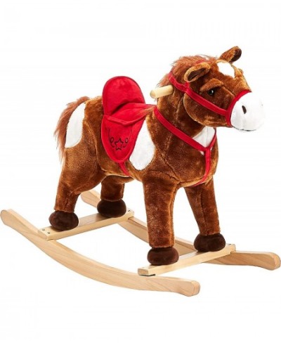 Animal Adventure | Real Wood Ride-On Plush Rocker | Chestnut Horse | Perfect for Ages 3+ 28" x 12" x 22 $81.69 - Rocking Hors...