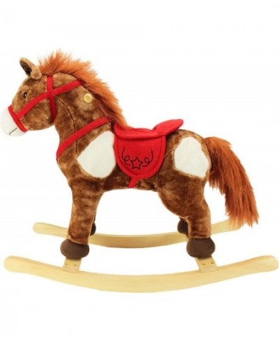 Animal Adventure | Real Wood Ride-On Plush Rocker | Chestnut Horse | Perfect for Ages 3+ 28" x 12" x 22 $81.69 - Rocking Hors...