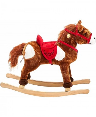 Animal Adventure | Real Wood Ride-On Plush Rocker | Chestnut Horse | Perfect for Ages 3+ 28" x 12" x 22 $81.69 - Rocking Hors...