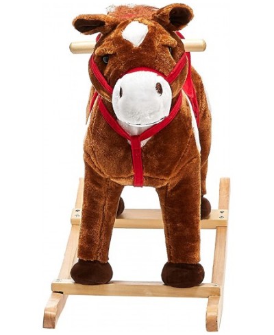 Animal Adventure | Real Wood Ride-On Plush Rocker | Chestnut Horse | Perfect for Ages 3+ 28" x 12" x 22 $81.69 - Rocking Hors...