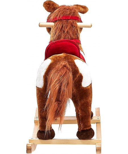 Animal Adventure | Real Wood Ride-On Plush Rocker | Chestnut Horse | Perfect for Ages 3+ 28" x 12" x 22 $81.69 - Rocking Hors...