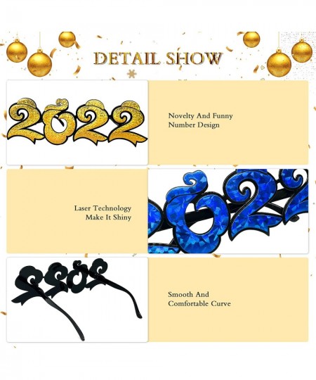 Novelty Party Glasses 2022 Shaped Eyeglasses New Year Eyewear for Costume Photo Props Festival Party Favors Supplies $17.79 -...