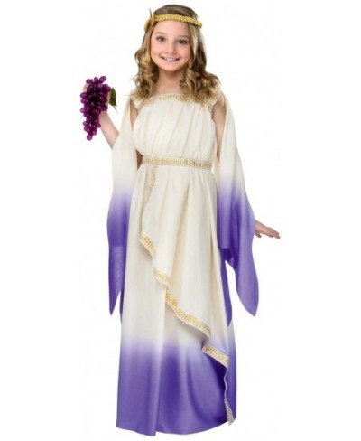 Greek Goddess Kids Costume White Purple - Medium $77.27 - Kids' Costumes