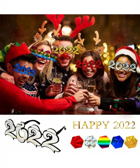 Novelty Party Glasses 2022 Shaped Eyeglasses New Year Eyewear for Costume Photo Props Festival Party Favors Supplies $17.79 -...