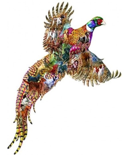 Sports Afield(Pheasant Days) Shaped Jigsaw Puzzle by James Meger 685pc $44.29 - Jigsaw Puzzles