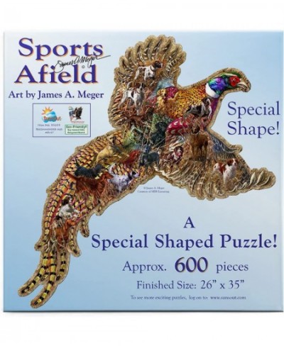 Sports Afield(Pheasant Days) Shaped Jigsaw Puzzle by James Meger 685pc $44.29 - Jigsaw Puzzles