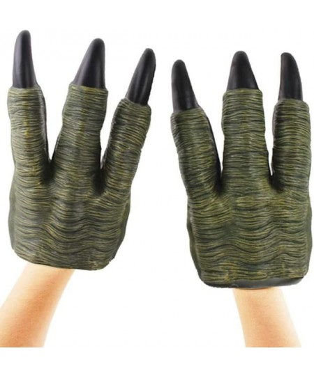 2 Pack Dinosaur Claws Toys Oversized Dino Velociraptor Rubber Realistic Jurassic Claws for Kids Cosplay Roleplay Costume Acce...