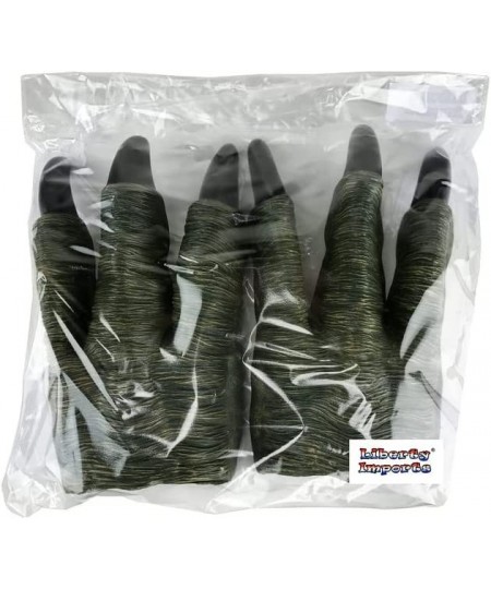 2 Pack Dinosaur Claws Toys Oversized Dino Velociraptor Rubber Realistic Jurassic Claws for Kids Cosplay Roleplay Costume Acce...