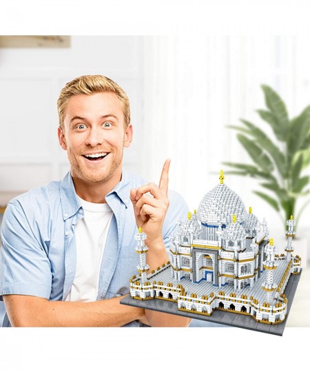 Architecture Taj Mahal Micro Blocks 3950 Pieces Model Building Kit Creative Building Set for Adults for Any Hobbyists New $80...