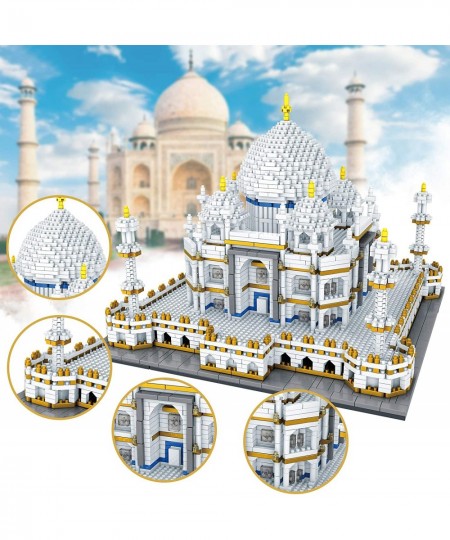 Architecture Taj Mahal Micro Blocks 3950 Pieces Model Building Kit Creative Building Set for Adults for Any Hobbyists New $80...