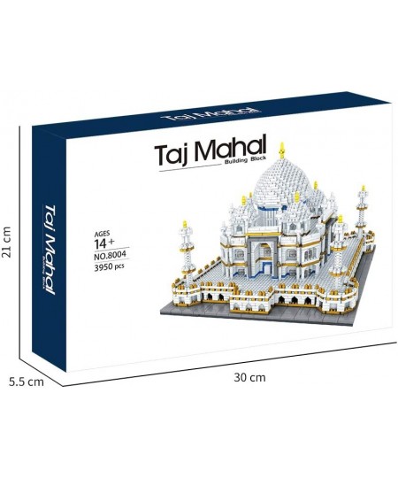 Architecture Taj Mahal Micro Blocks 3950 Pieces Model Building Kit Creative Building Set for Adults for Any Hobbyists New $80...