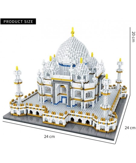 Architecture Taj Mahal Micro Blocks 3950 Pieces Model Building Kit Creative Building Set for Adults for Any Hobbyists New $80...