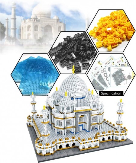 Architecture Taj Mahal Micro Blocks 3950 Pieces Model Building Kit Creative Building Set for Adults for Any Hobbyists New $80...