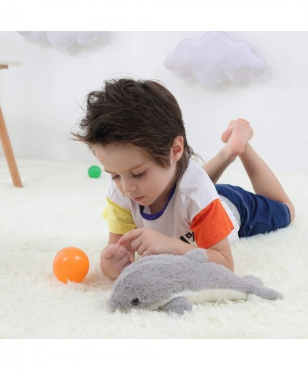 Toys Plush Gray Dolphin Stuffed Animal Soft Cuddly Perfect for Girls Boys (Gray Dolphin 12 Inches) $32.22 - Stuffed Animals &...